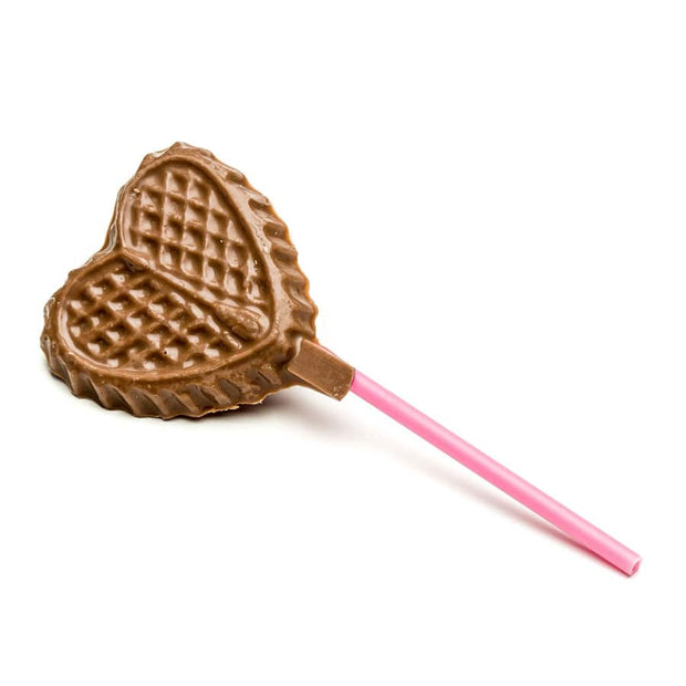 Heart Grater Milk Chocolate Sucker